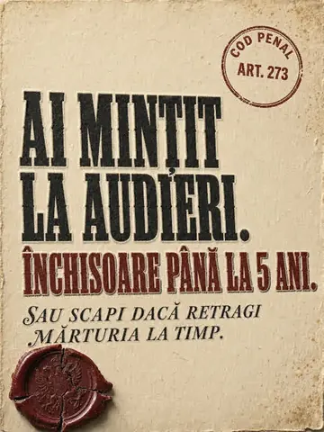 Coperta caruselului din 4 mai: „Ai mințit la audieri. Închisoare până la 5 ani. Sau scapi dacă retragi mărturia la timp.”