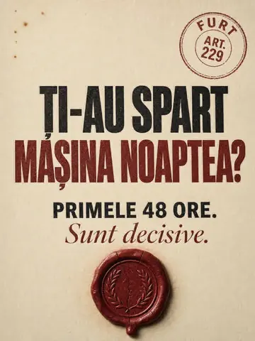 Coperta caruselului din 31 mai: „Ți-au spart mașina noaptea? Primele 48 de ore. Sunt decisive.”