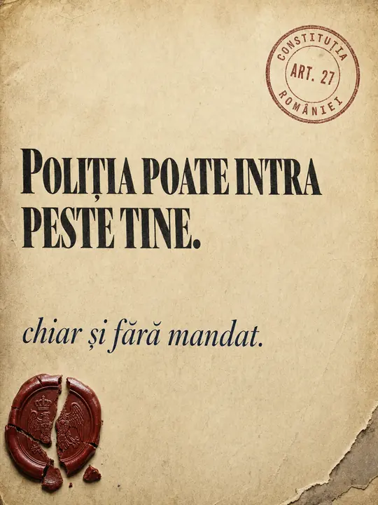 Slide 1 din 7, caruselul „Poliția poate intra peste tine”